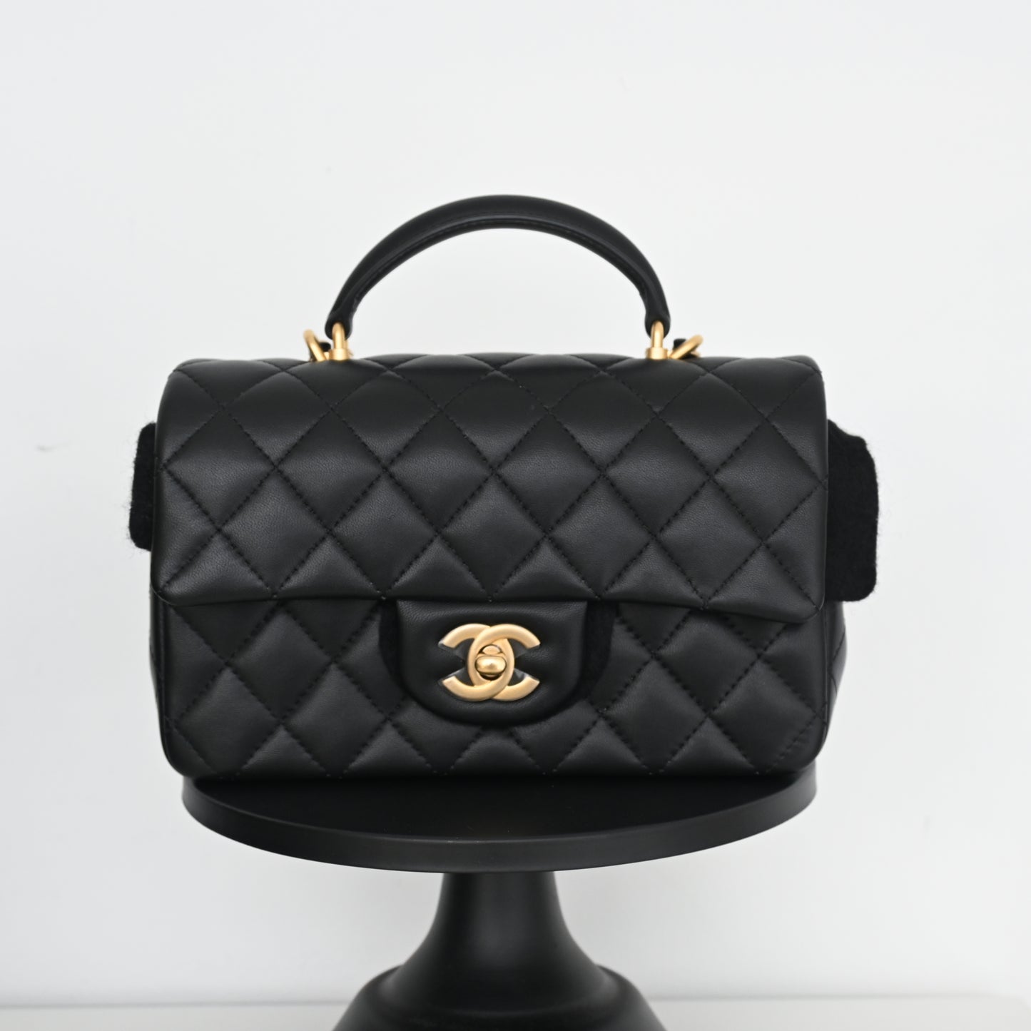 Chanel Mini Flap Top Handle Lambskin