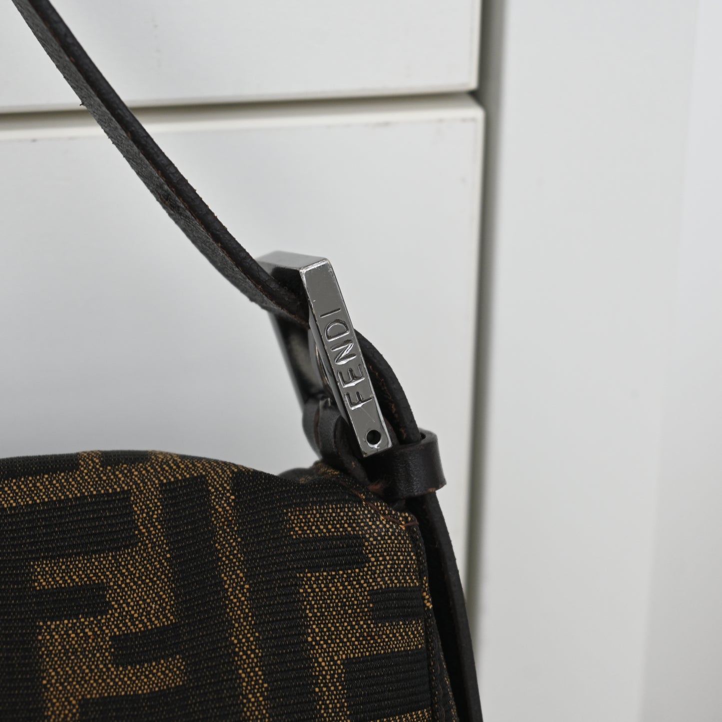 Fendi Zucca Mamma Baguette Shoulder Bag