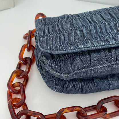 Prada Denim Gaufre Shoulder bag