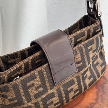 Fendi Mini Baguette in Zucca Monogram