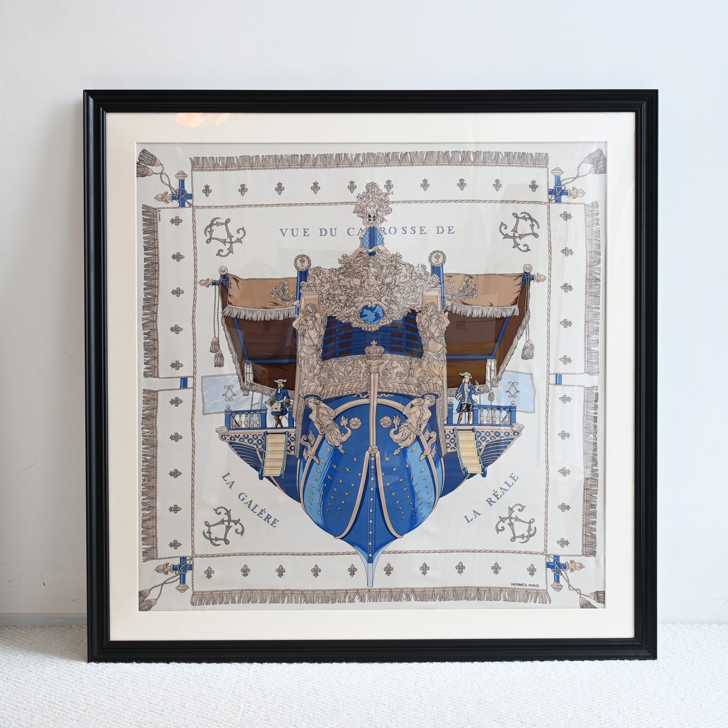 Hermès 'Vue du Carosse de la Galère la Réale' Silk Scarf