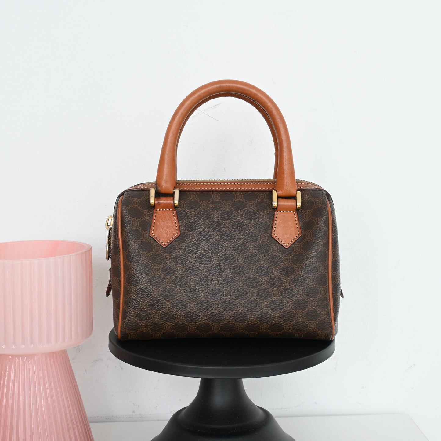 Celine Mini Boston Triomphe Monogram