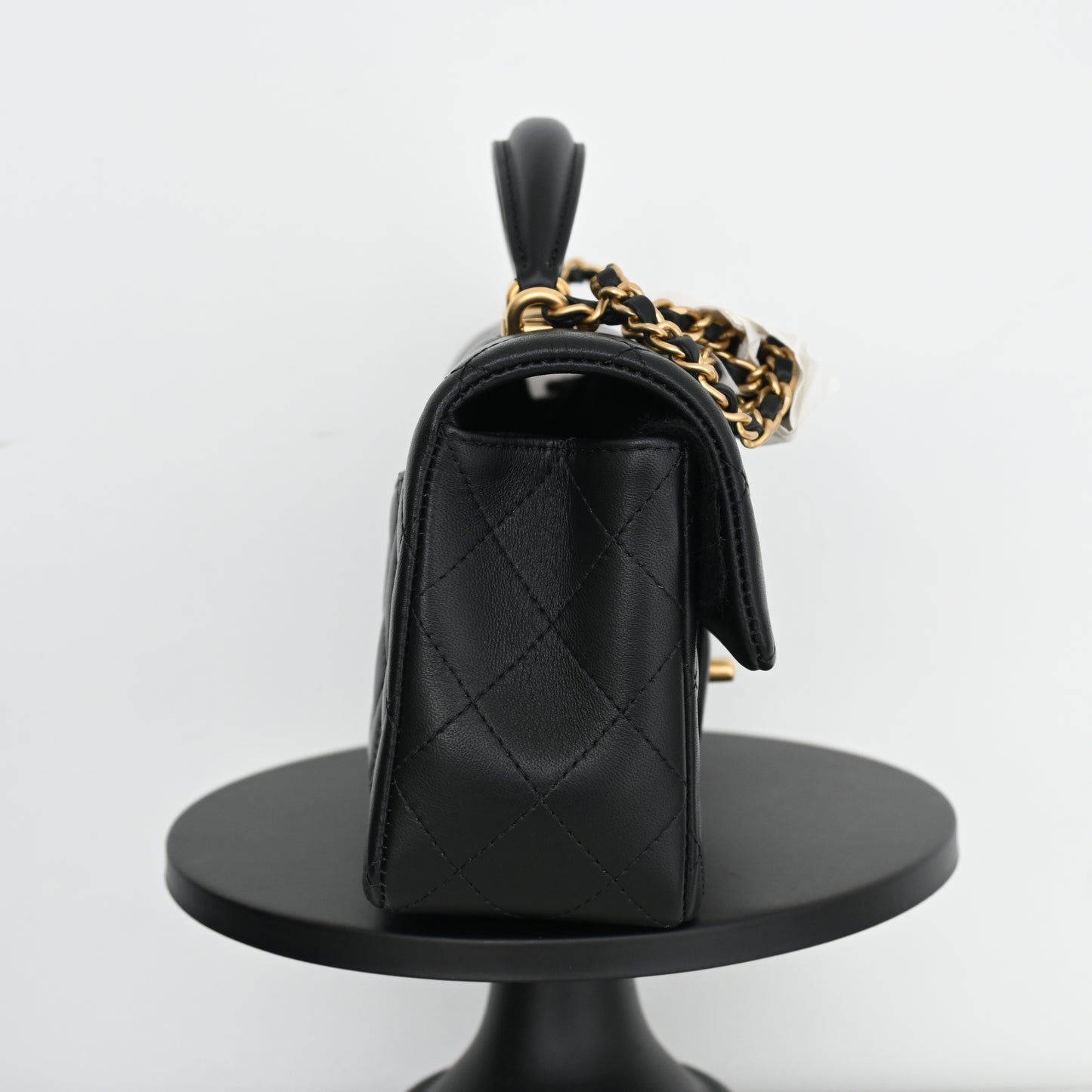 Chanel Mini Flap Top Handle Lambskin