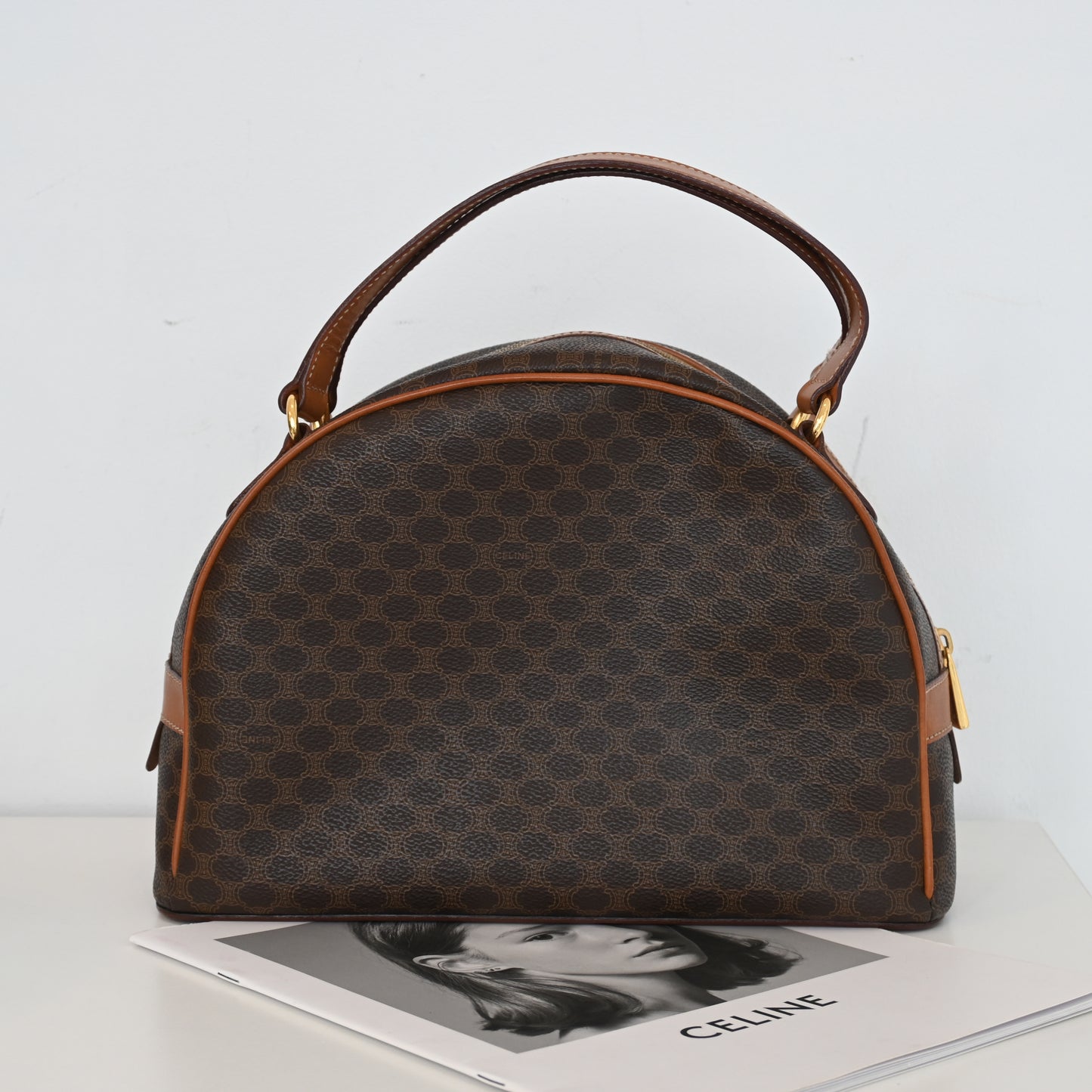 Celine Macadam Triomphe Dome Handbag