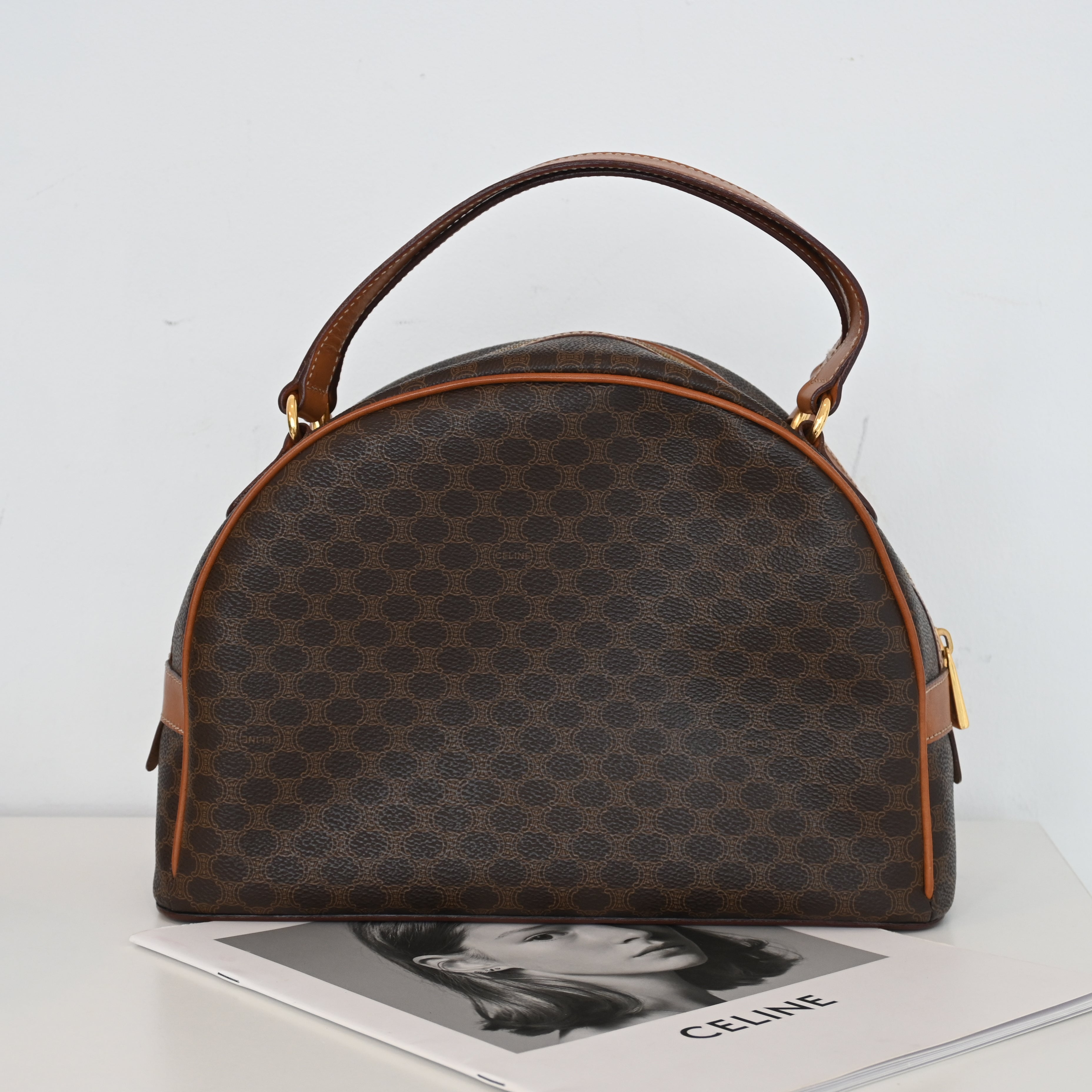 Celine Macadam Triomphe Dome Handbag - Leluxe Vintage Sdn. Bhd.