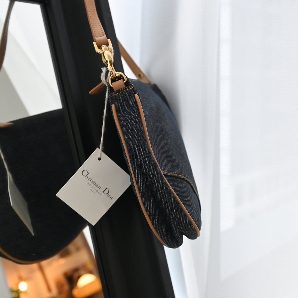 Dior Mini Saddle Denim Bag - Leluxe Vintage Sdn. Bhd.