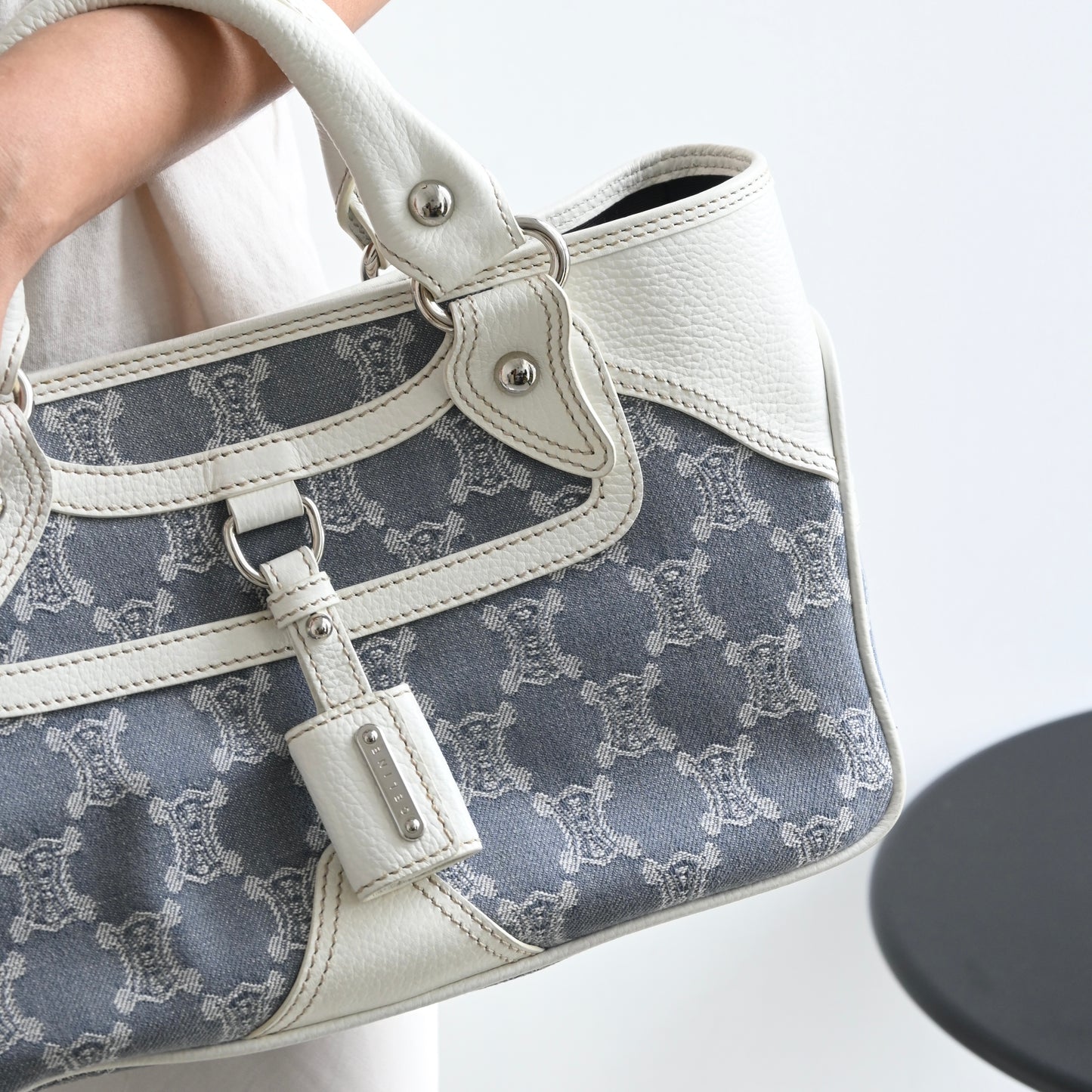 Celine Macadam Denim Boogie Tote