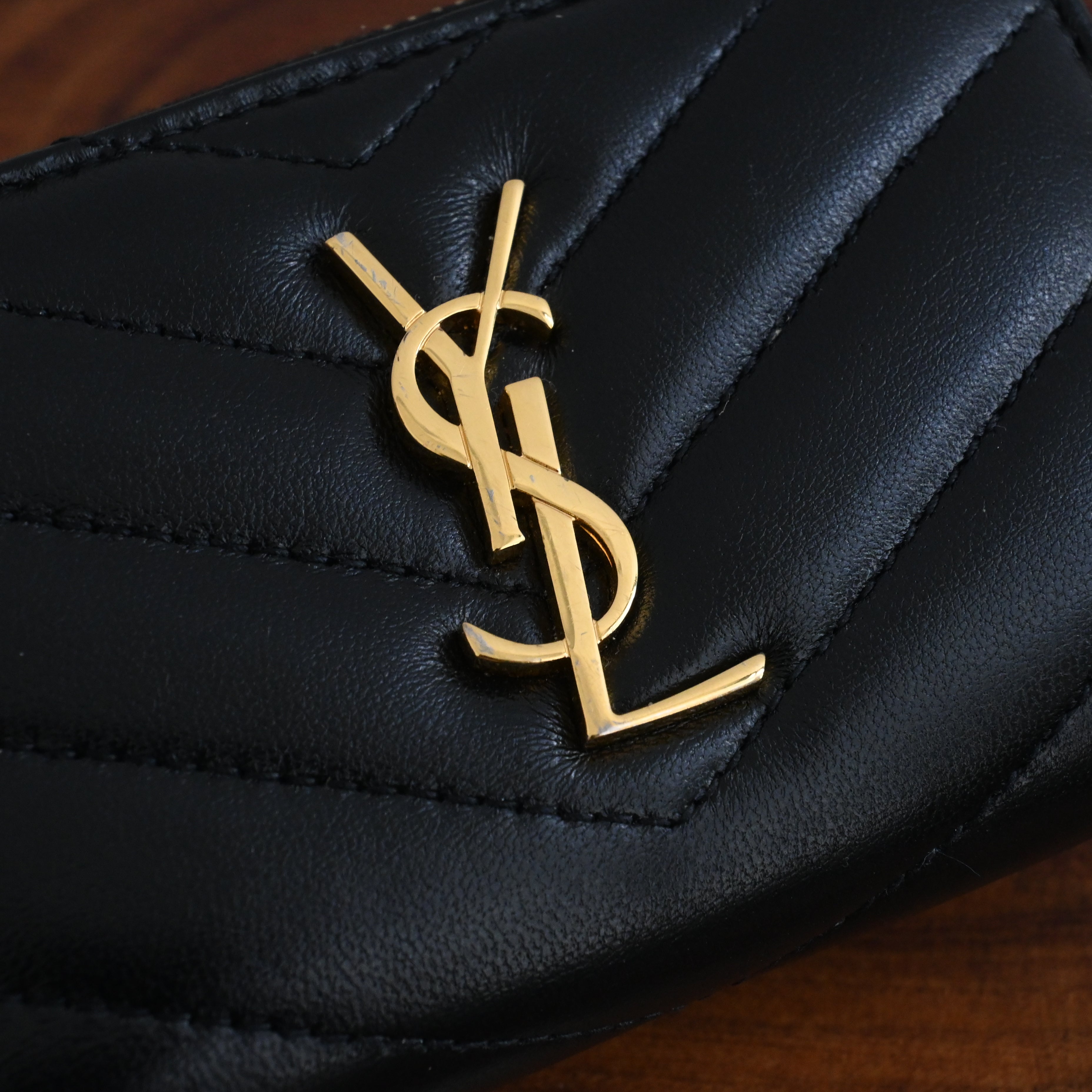 YSL Cassandre Matelasse Coin Card Wallet