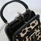Celine Dalmatian Pattern Pony Hair Kiss Lock Mini Bag - Leluxe Vintage Sdn. Bhd.