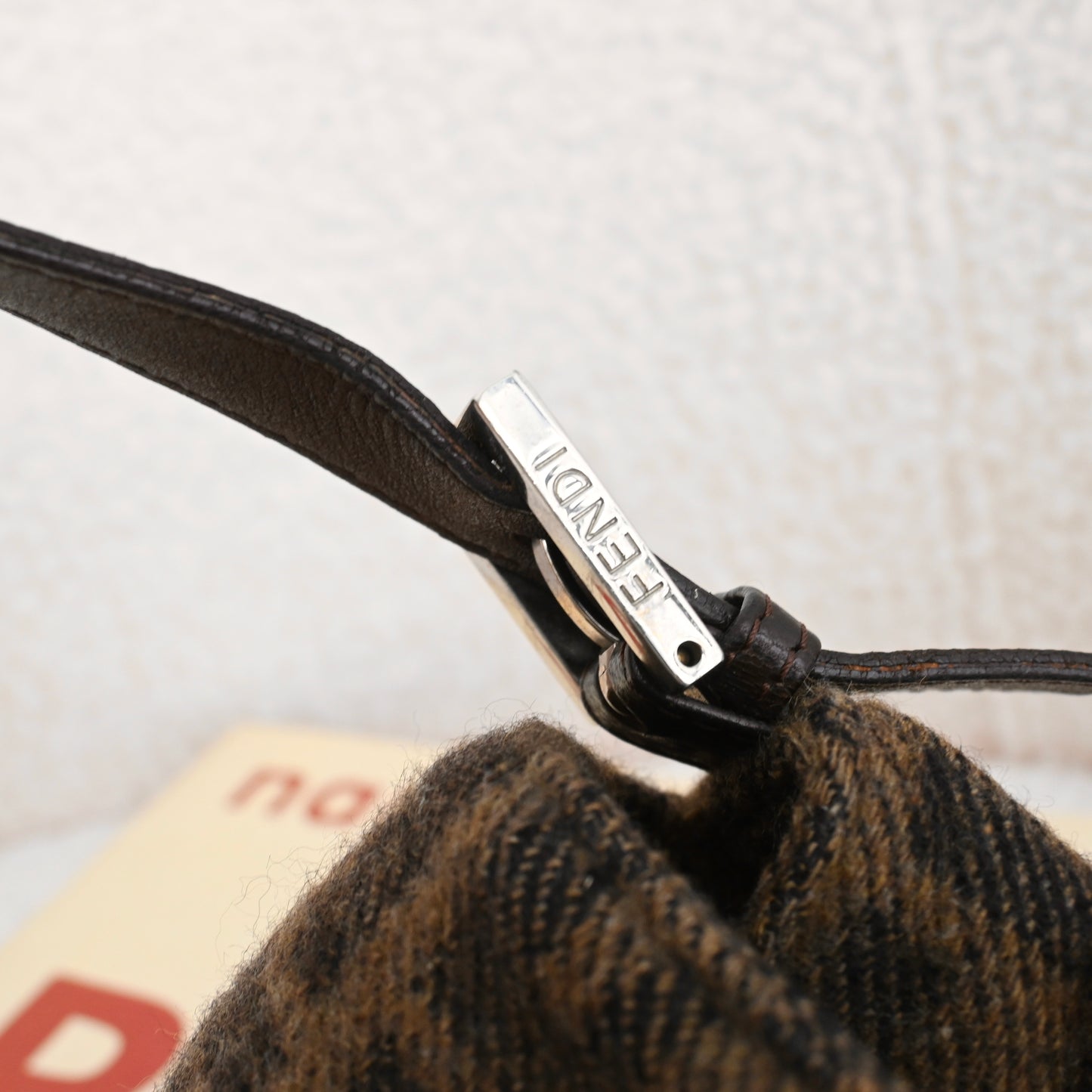 Fendi Zucca Baguette Wool Brown Monogram