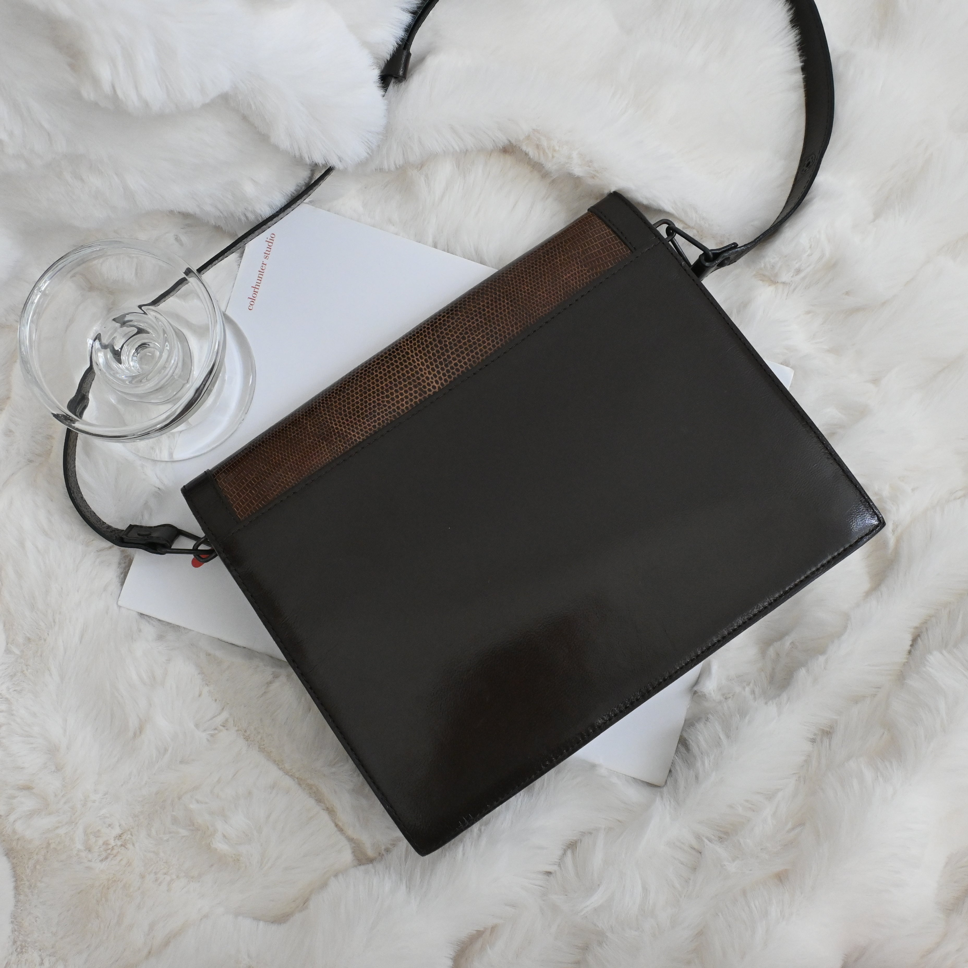Yves Saint Laurent Lizard Leather Shoulder Bag – Leluxe Vintage