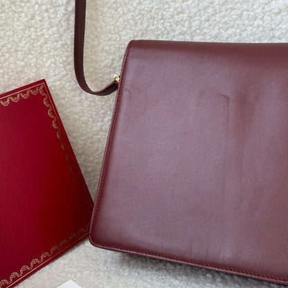 Must de Cartier Messenger Bag in Bordeaux