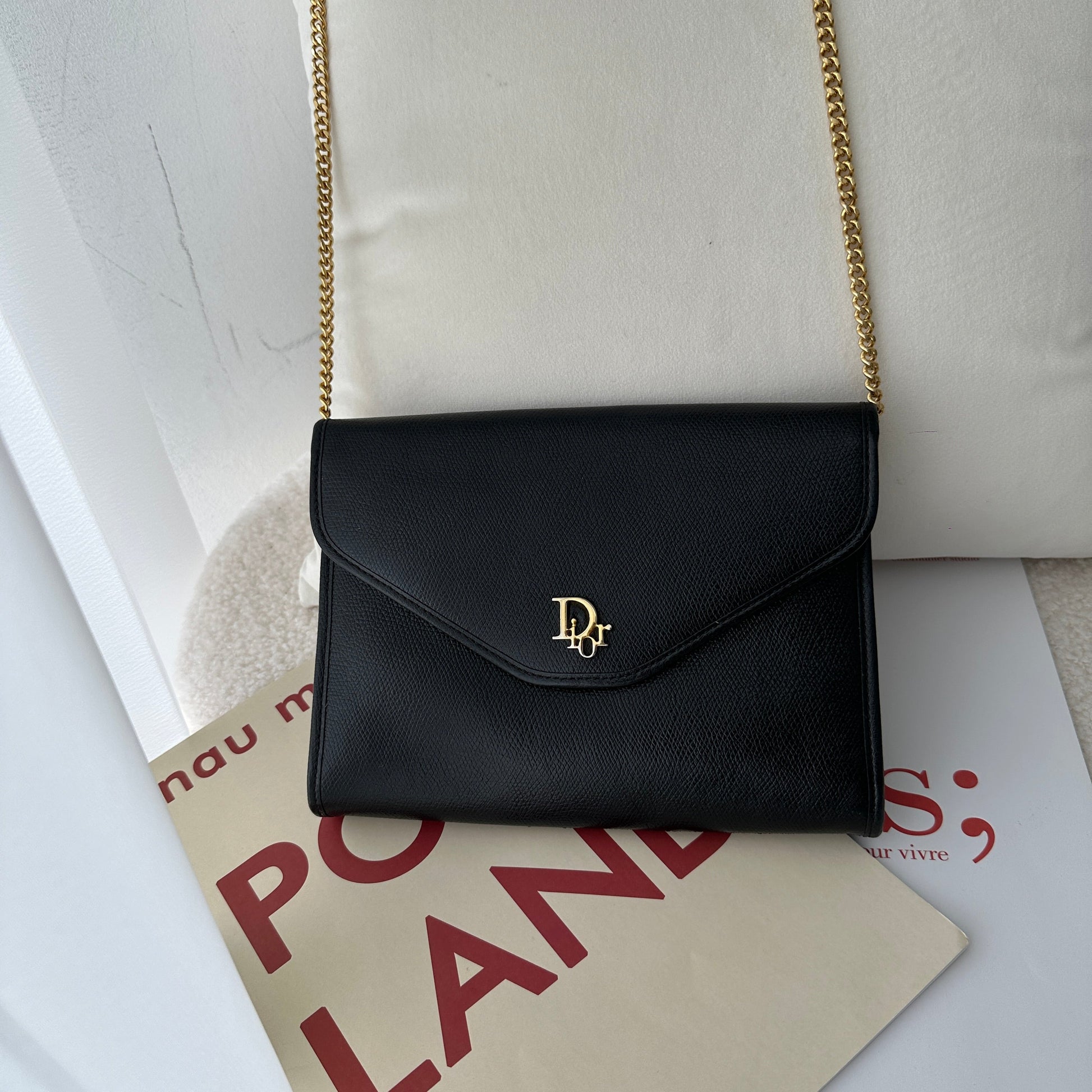 Christian Dior Black Chain Bag - Leluxe Vintage Sdn. Bhd.