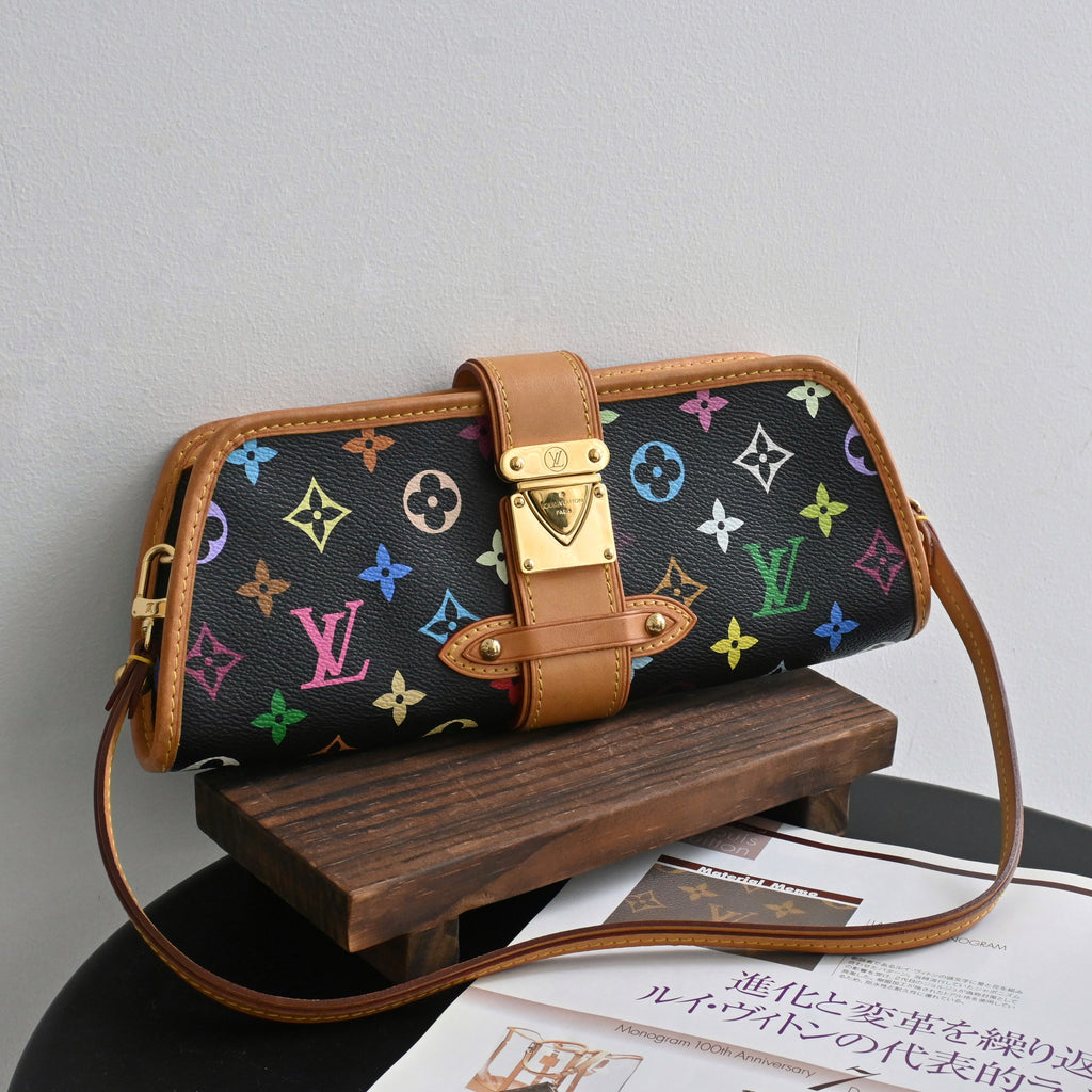 Louis Vuitton x Takashi Murakami Black Multicolour Shirley - Leluxe Vintage Sdn. Bhd.