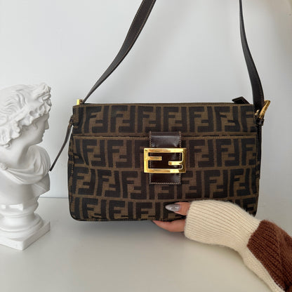 Fendi Zucca Monogram Shoulder Bag