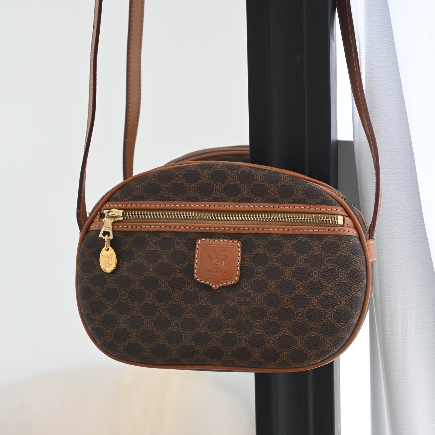 Celine Triomphe Macadam Crossbody Bag