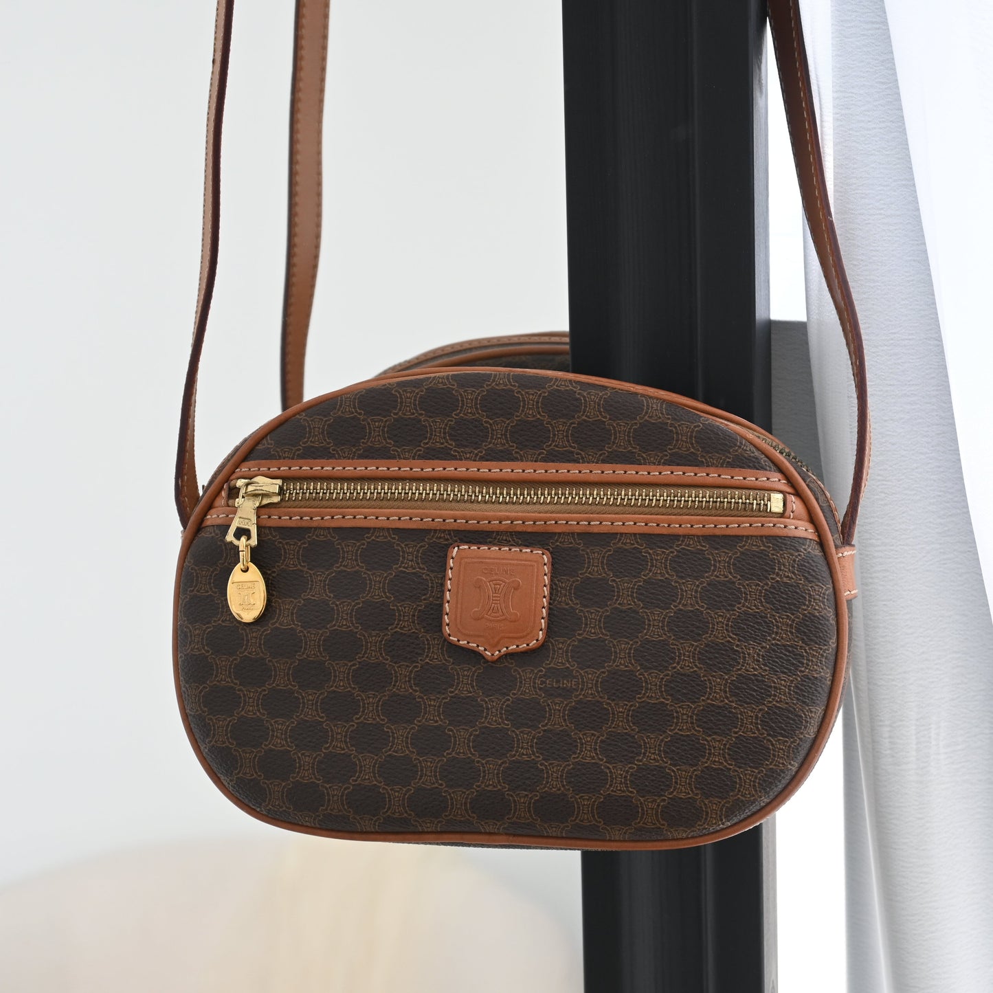 Celine Triomphe Macadam Crossbody Bag