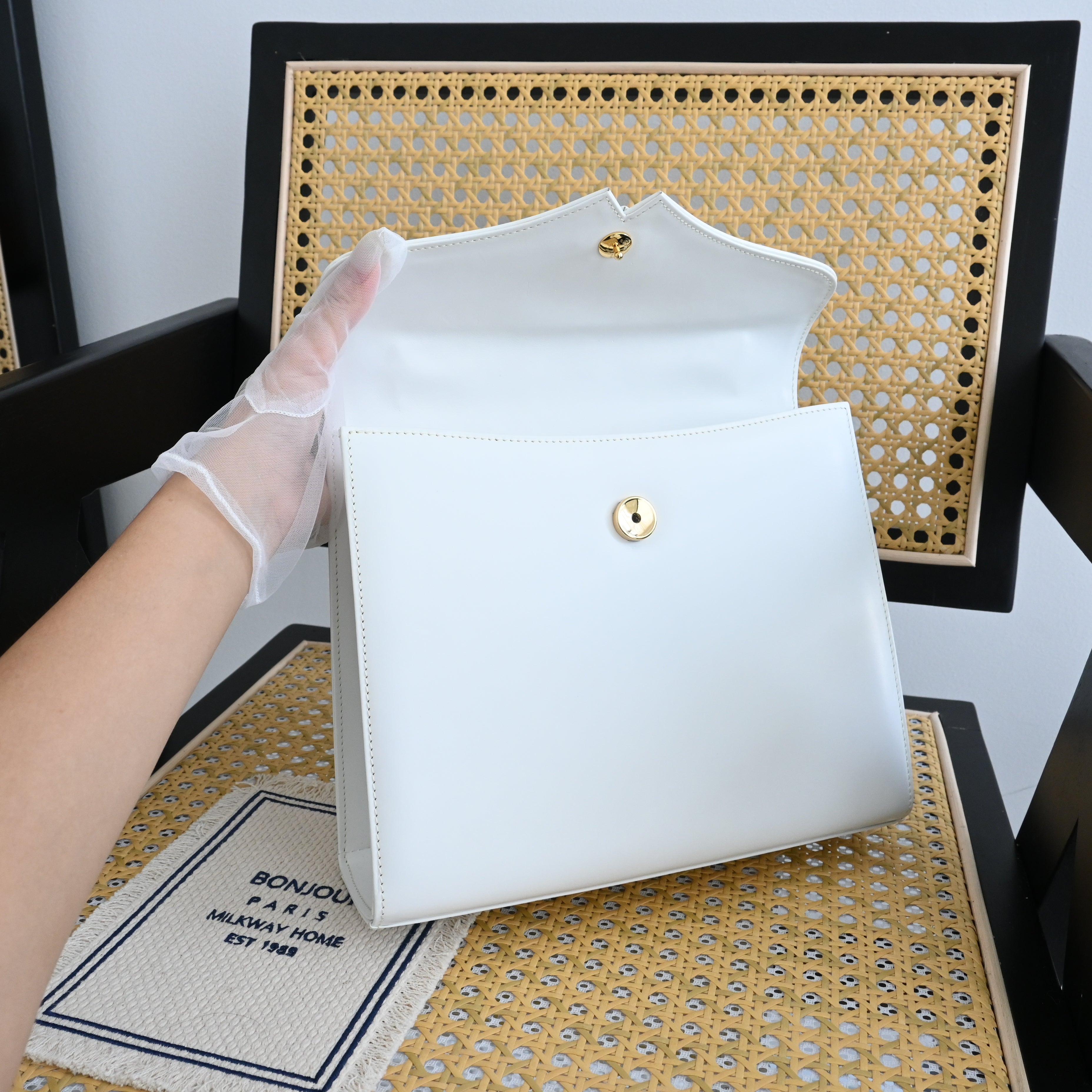 Givenchy Kelly White Calfskin