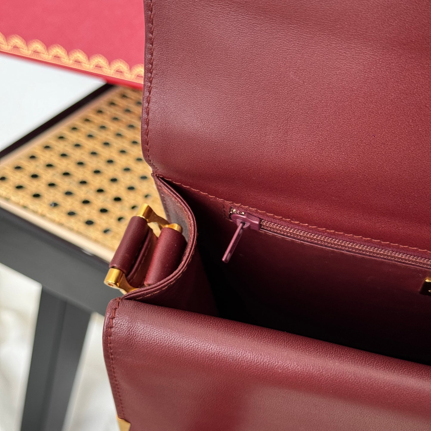 Cartier Must De Cartier Bordeaux Envelope Bag