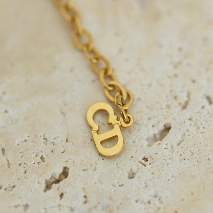 Christian Dior CD Rope Necklace