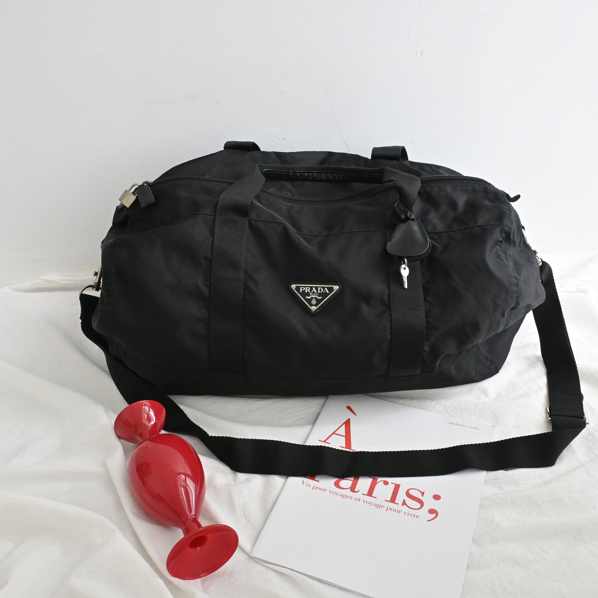 Prada Nylon Duffle Bag 50 vintage – Leluxe Vintage