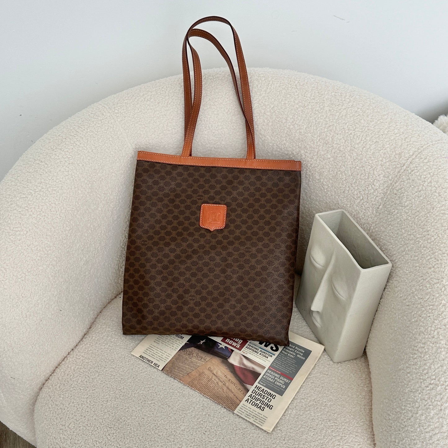 Celine Macadam Triomphe Tote Vintage