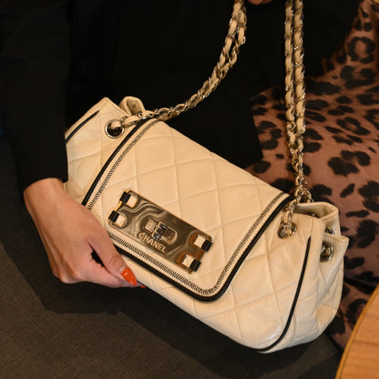 Chanel Matelasse Lambskin Chain Tote Bag 2.55 SHW