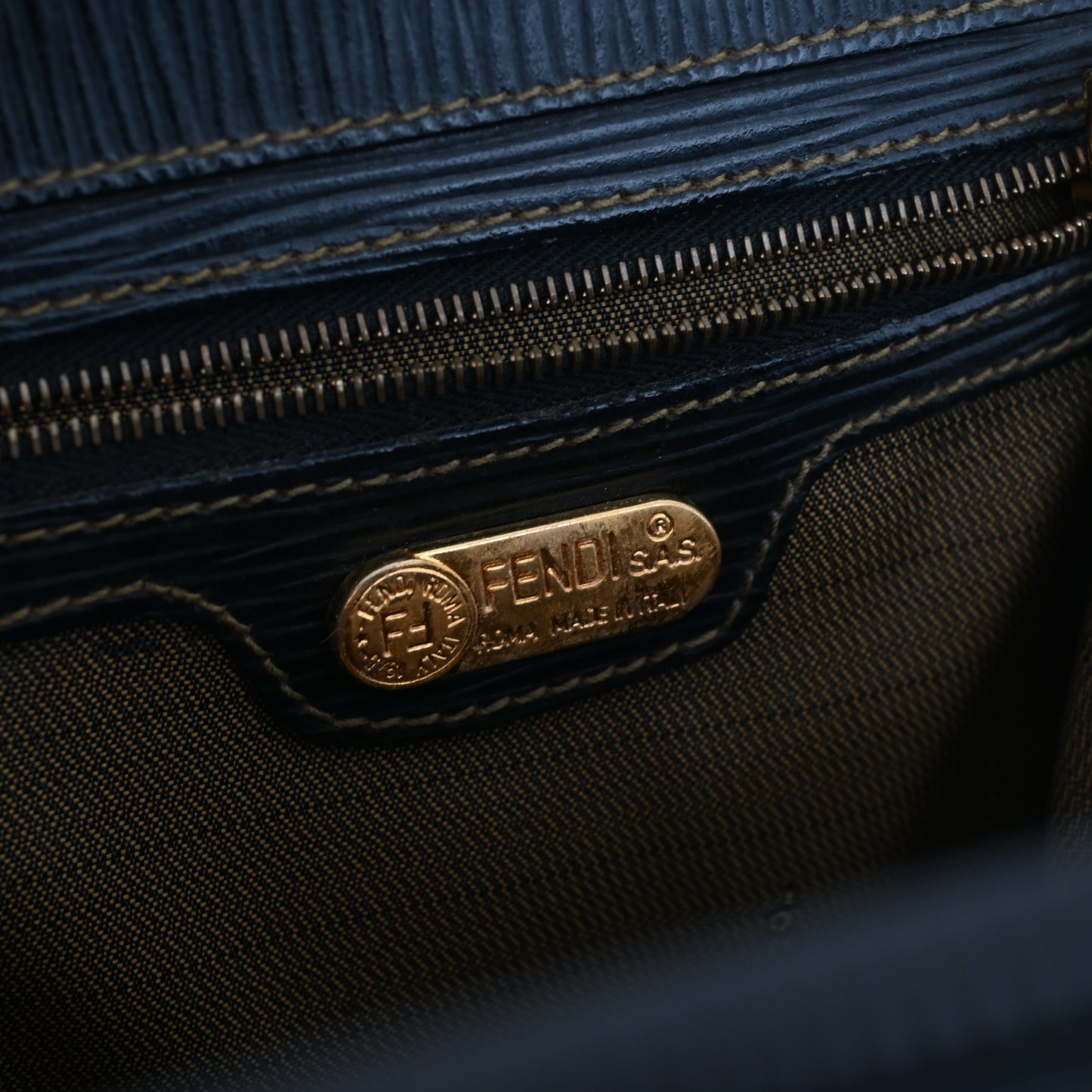 Fendi Zucca Monogram Top Handle Tote