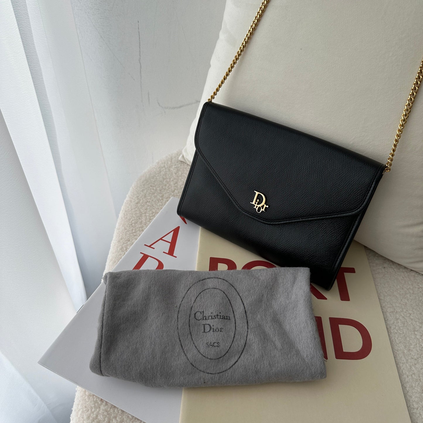 Christian Dior Black Chain Bag - Leluxe Vintage Sdn. Bhd.
