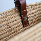 Loewe Anagram Small Square Basket Bag in Raffia - Leluxe Vintage Sdn. Bhd.