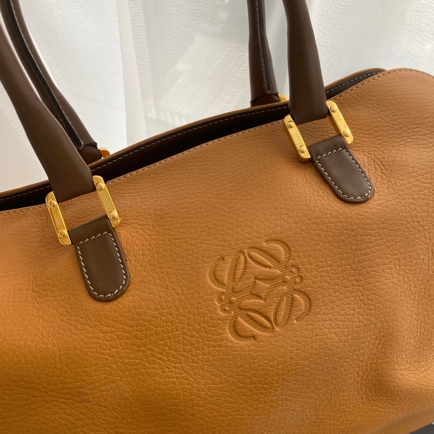 Loewe Anagram Logo Leather