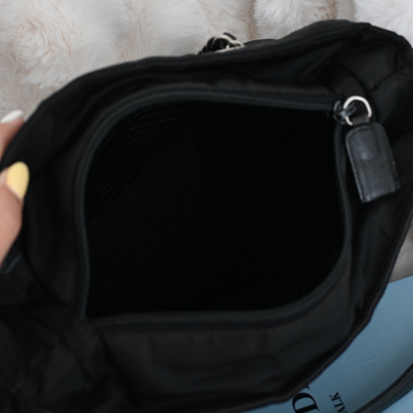 Prada Nylon Chain Shoulder Bag