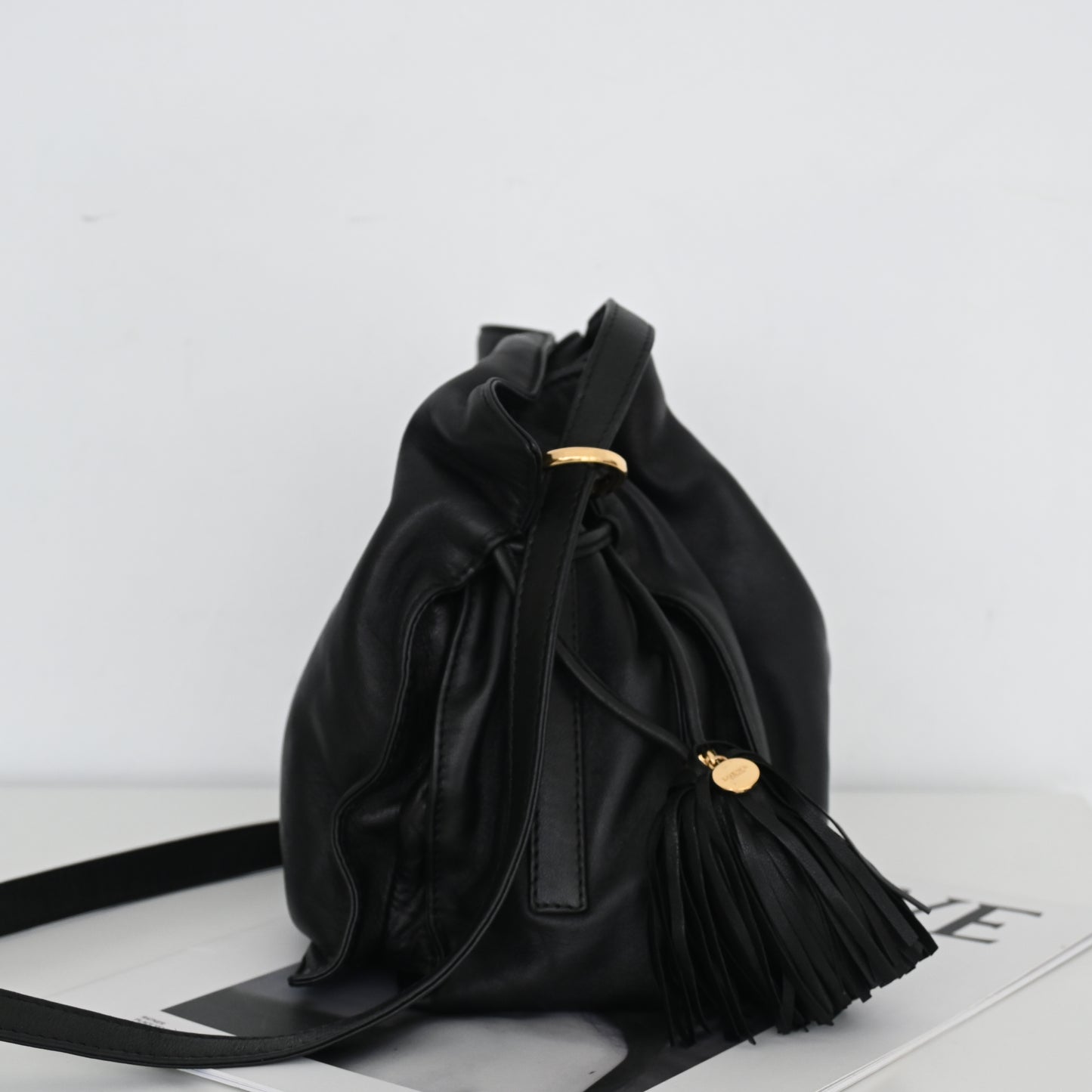 Loewe Flamenco Tassel Small Drawstring Bag