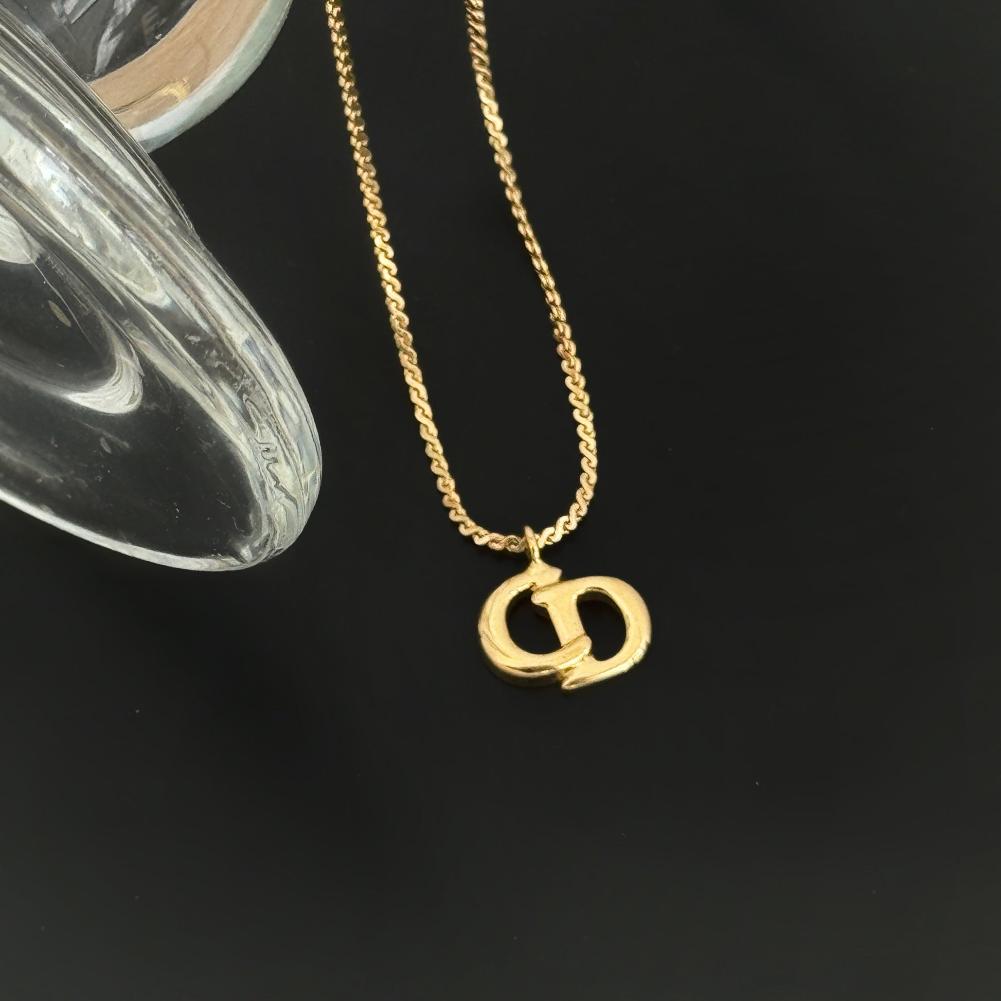 Christian Dior CD necklace vintage - Leluxe Vintage Sdn. Bhd.