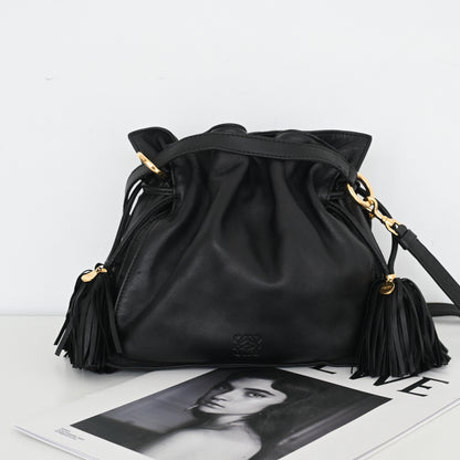 Loewe Flamenco Tassel Small Drawstring Bag