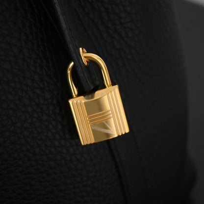 Hermes Picotin Lock 18 Noir GHW