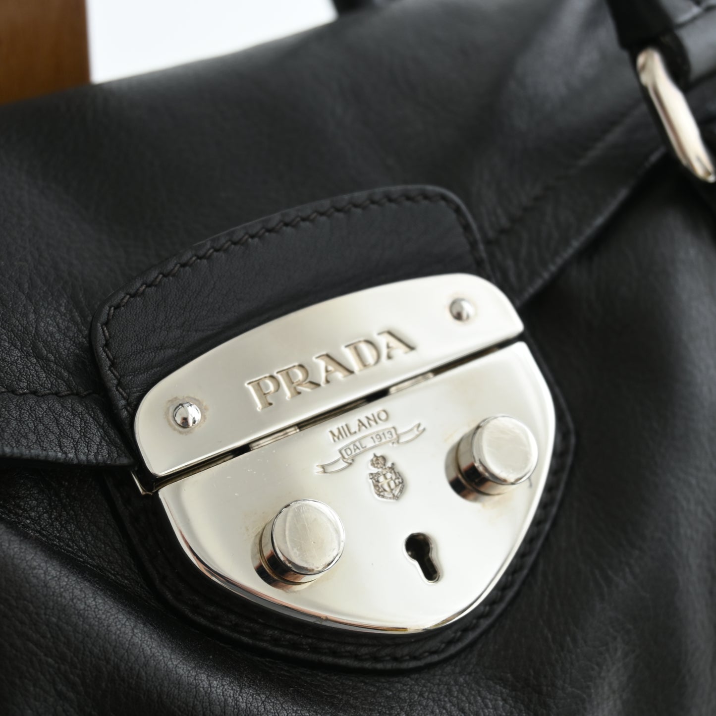 Prada Antic Easy Barrel Shoulder Bag