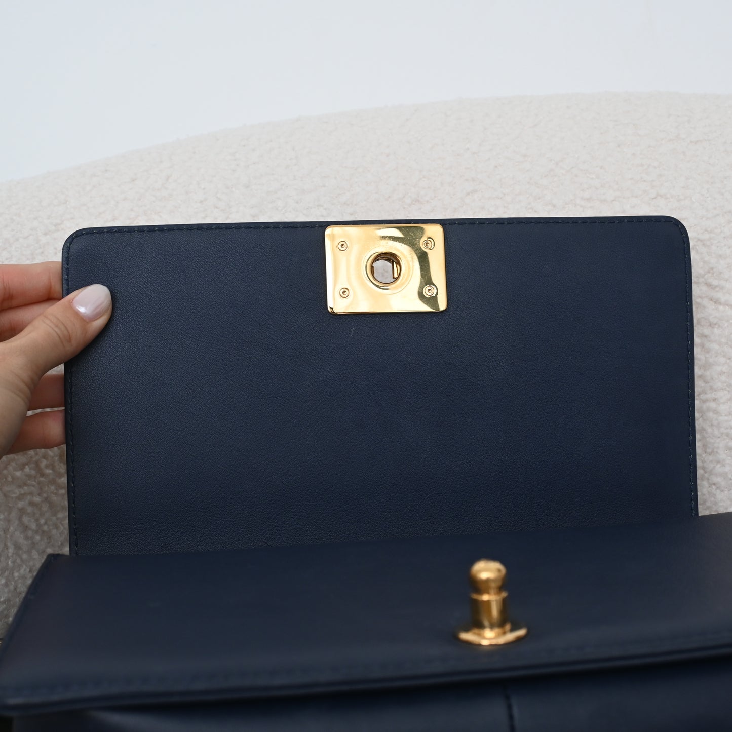 Chanel Cruise Chevron Boy Old Medium Braided Flap