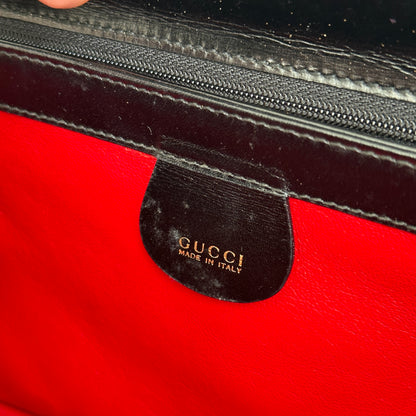 Old Gucci G buckle top handle bag