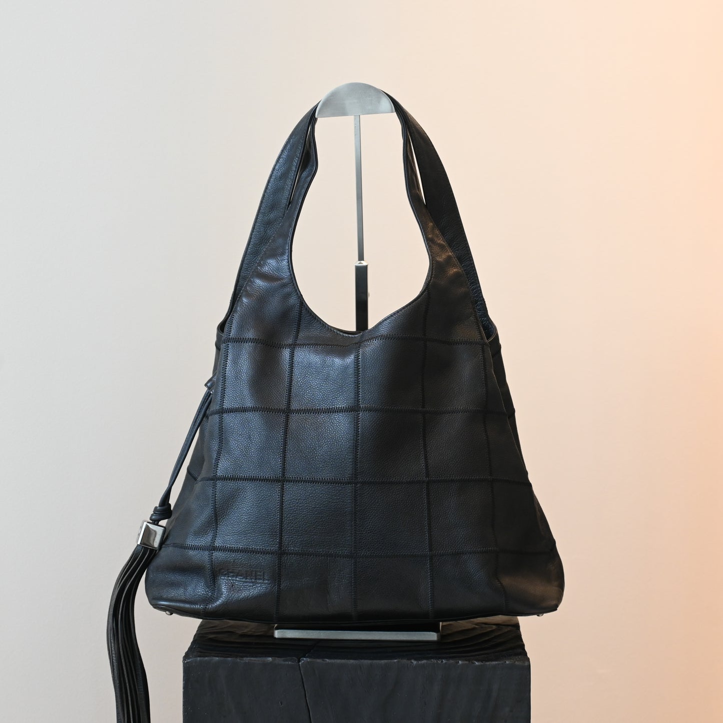 Chanel Square Stitch Tassel Hobo - Leluxe Vintage Sdn. Bhd.