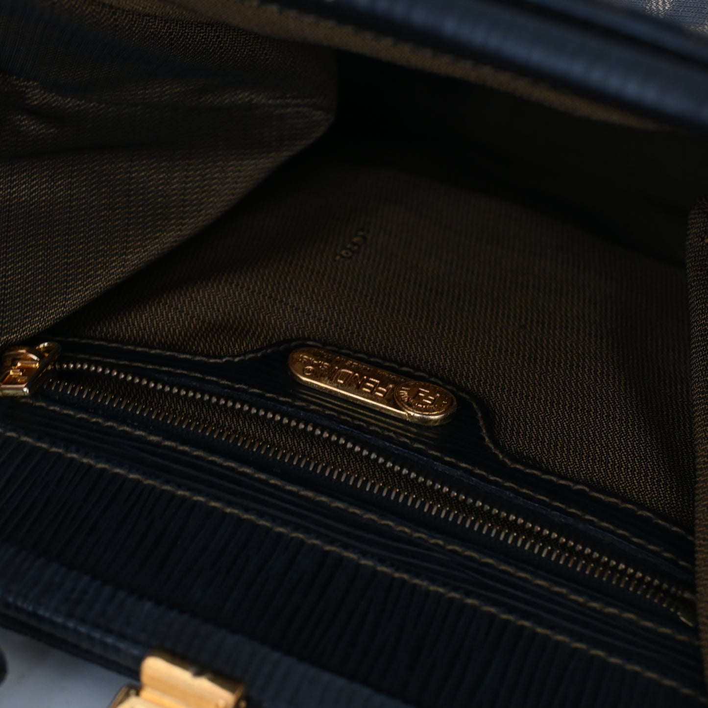 Fendi Zucca Monogram Top Handle Tote