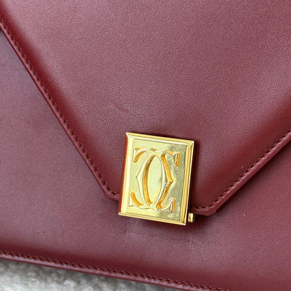 Must de Cartier Messenger Bag in Bordeaux