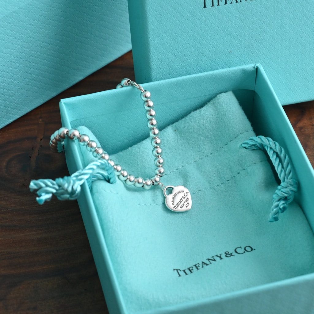 Tiffany & Co Return To Tiffany 925 Silver Mini Bead Bracelet