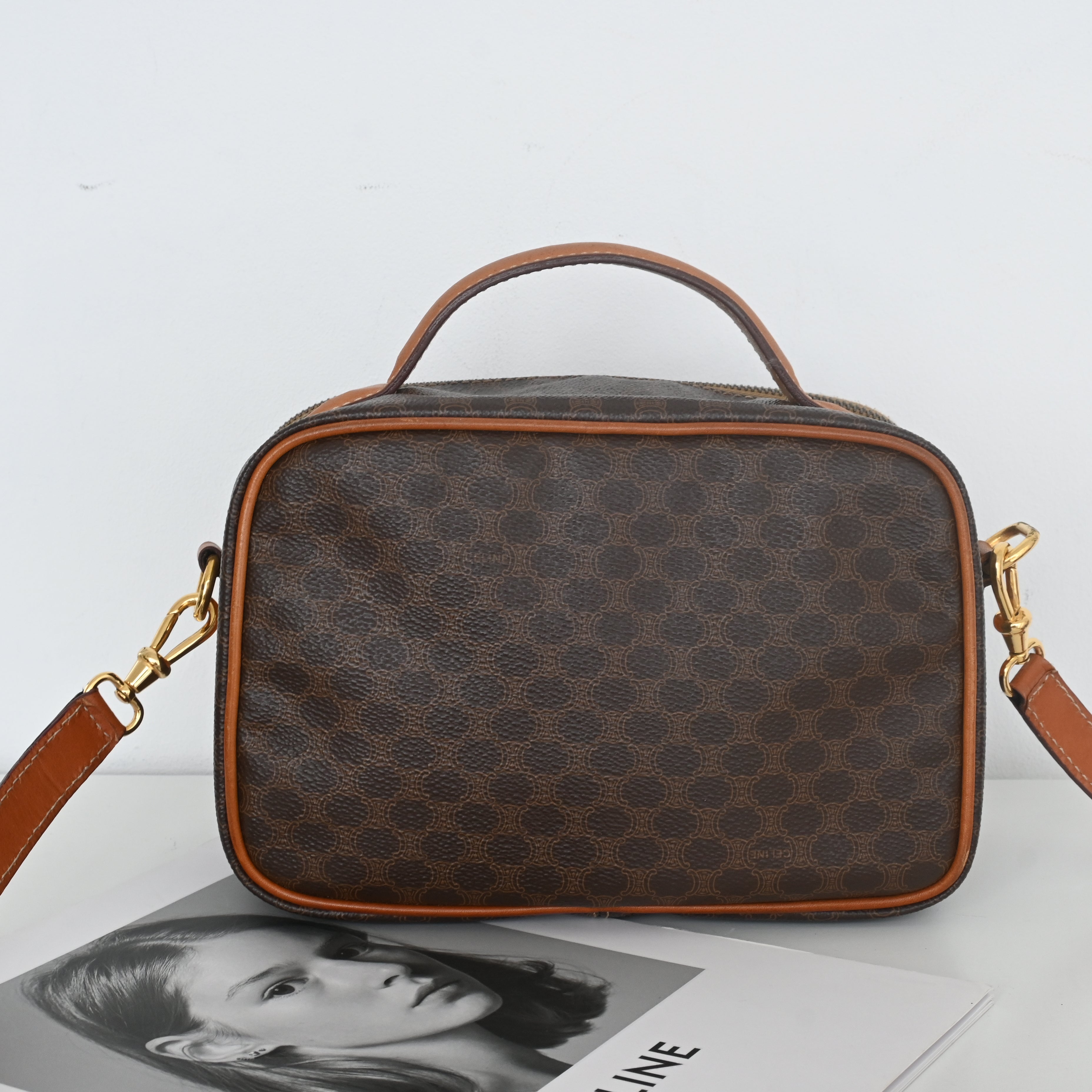 Celine Triomphe Monogram Camera Bag - Leluxe Vintage Sdn. Bhd.