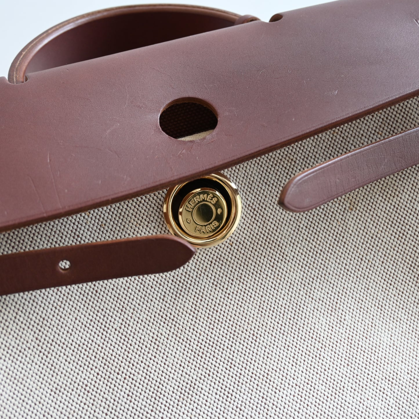 Hermès Toile Ale Bag Ad MM  □E: 2001