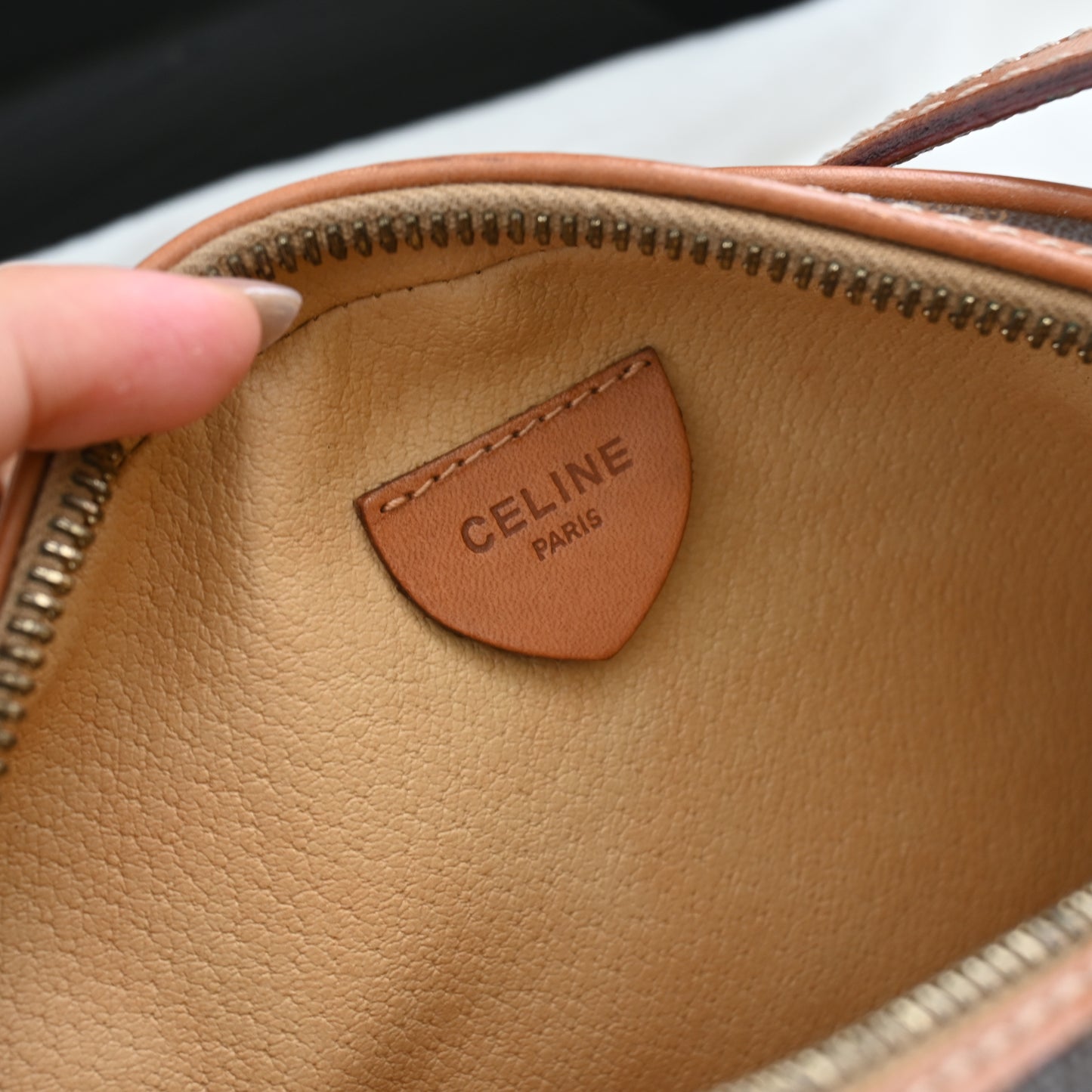 Celine Triomphe Macadam Crossbody Bag