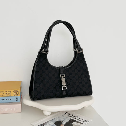 Gucci Jackie Black Canvas