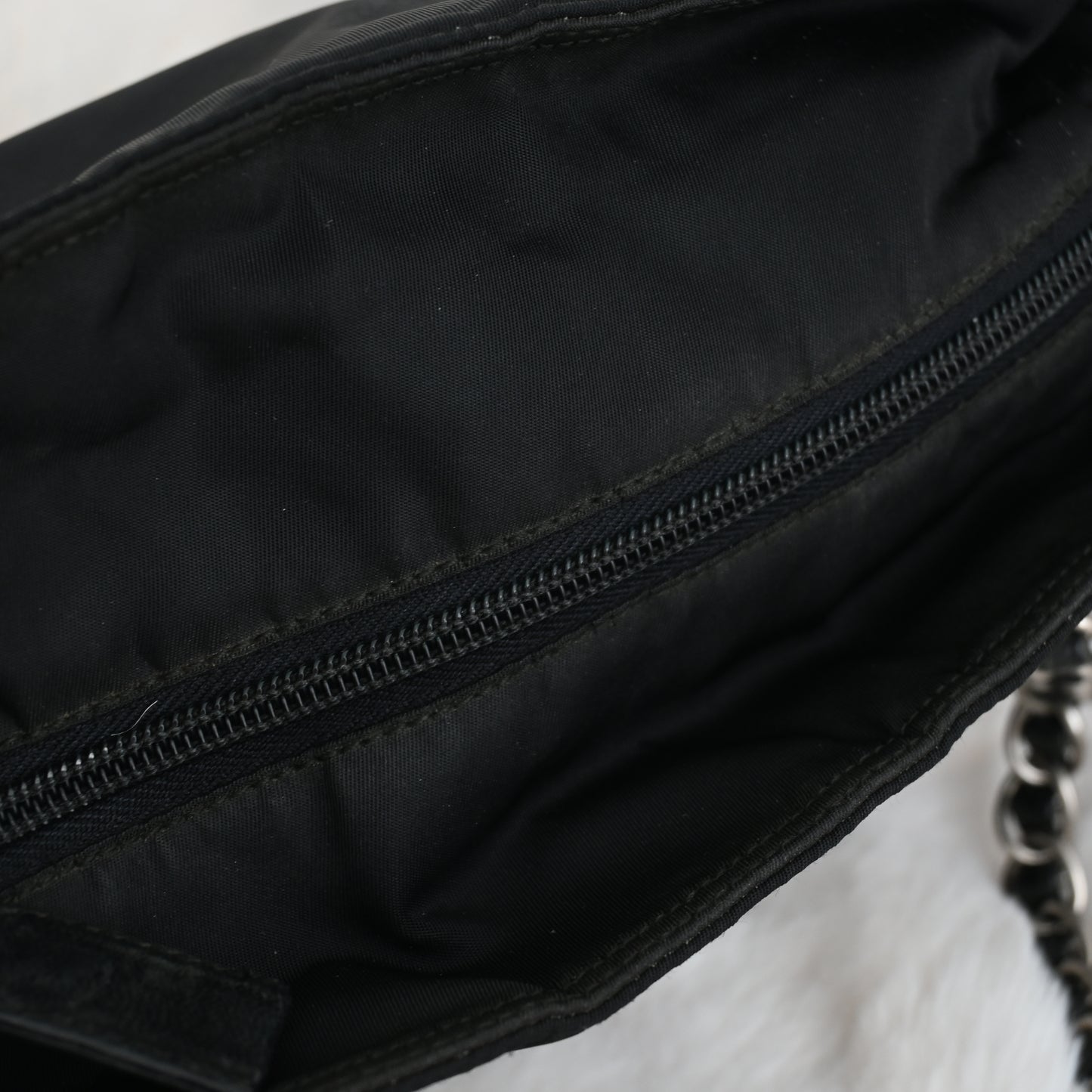 Prada Nylon Chain Shoulder Bag