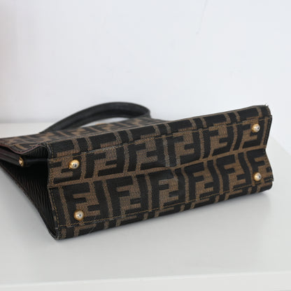 Fendi Zucca Monogram Top Handle Tote