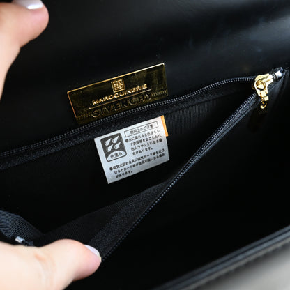 Givenchy 4G Buckle Matte Black Top Handle Kelly